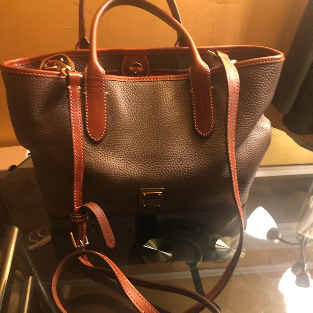 Dooney & Bourke taupe satchel bag